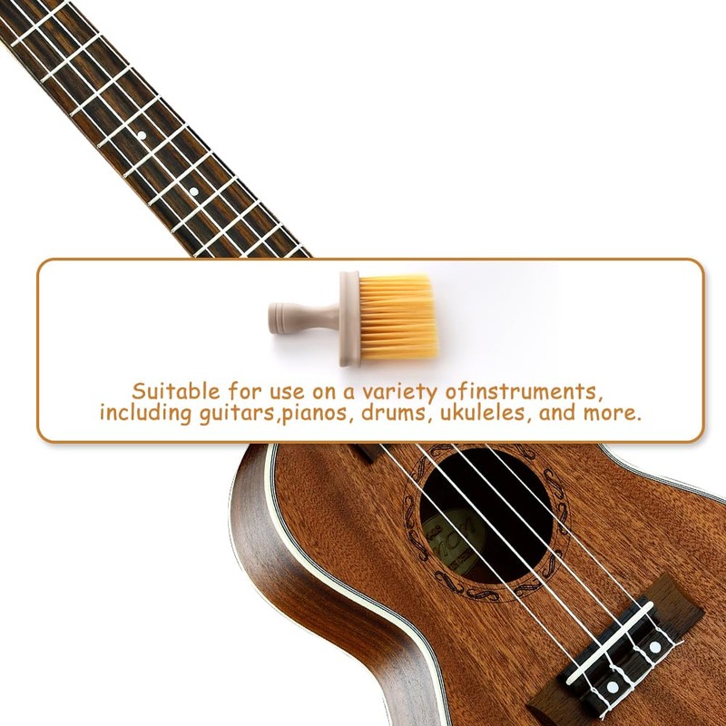 2 Pcs Piano Cleaner Guitar Cleaning Brush Musical Instrument Cleaning