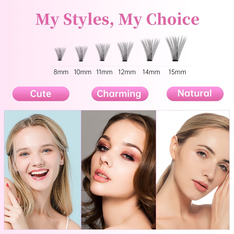 Beauty7 - 10D Eyelash Cluster Volume Lashes Single Eyelashes C-Curl