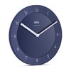 Braun Wall Clock, Blue, Normal