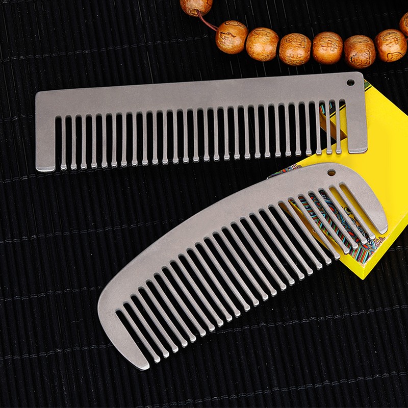Lixada Titanium Comb Anti-Static Hair Beared Comb Pocket Comb