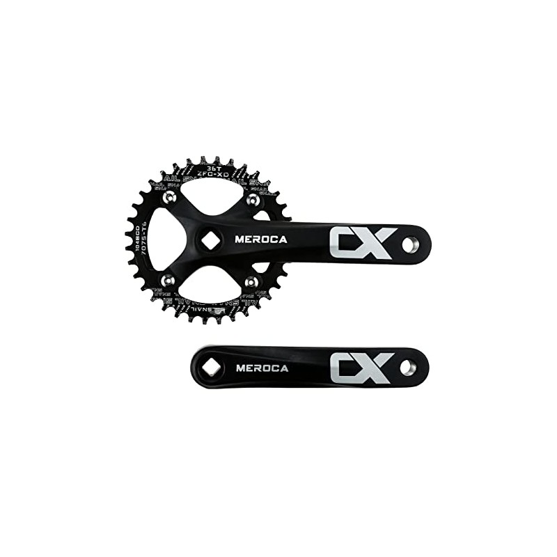 SURIEEN 36T Crankset, Mountain Bike 170mm Single Speed Crankset 36T