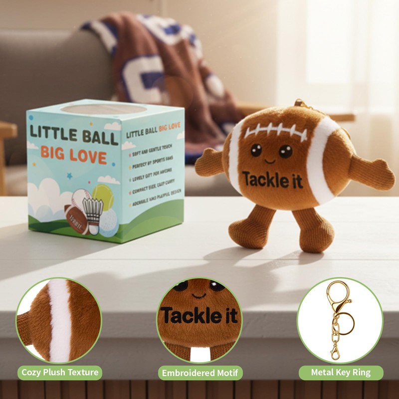 COZYMATE Football Stuffed Animal Plush 3.93 inches Rugby Plush
