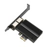 PCIe Network Card 2.5Gbps Dual Port Gold Plated Pin Aluminium