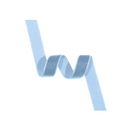 C'est Joli! Velvet Ribbon, Nylon, Bleu Suède, 4 mm