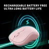 NRGYEZ Bluetooth Wireless Mouse,2.4G&BT5.0 USB Computer Mouse with 3-Level, Silent
