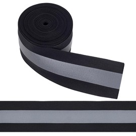 WEBEEDY 10 m Sew on Silver Reflective Tape 5 cm Wide Fabric Reflective Safety Tape for Clothing, Silver Reflective Tape Warning Safety Tape for Belt Shoes Pet Wear