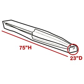 LAMINET Crystal Clear Heavy-Duty Waterproof Plastic Outdoor Furniture Cover - Umbrella Cover - 3 Season Protection - Keep Rain, Snow & Debris off! Premium Protection at Economy Price!