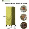 Wulbesin Bread Pan Rack Cover,28" Lx23 Wx64 H (Khaki, 28