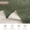 Quilted Olive Green Sofa Slipcovers with Pockets, Anti-Slip Medallion Couch