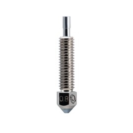 Microswiss FlowTech™ CHT High Flow - CM2™ Nozzle - Equipped with CHT Technology - Multi Filament Channel Design - Copper Body, M2 Hardened High Speed Steel Tip, Long Life, Wear Resistant (.8mm)