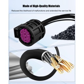 Headlight Connector Plug Harness 8-Wire or 3-Wire Fit for Dodge Dart Jeep Traitor Fiat 500X 500 2013-2017 Halogen/Hid Replace 68285243AA