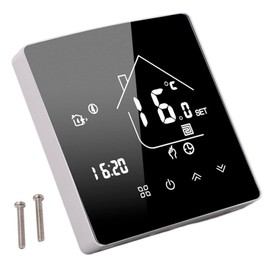 Digital Smart Home Thermostat 95‑240V App Voice Control LCD Touch Screen Intelligent Electric Heating Temperature Controller Thermostat, Doesn't Fit North American Standards