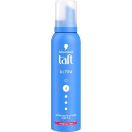 Schwarzkopf Taft Foaming Ultra (150 ml), Hold Level 4, Hair Foam for All Hair Types, Strengthens Hair, Vegan Formula*