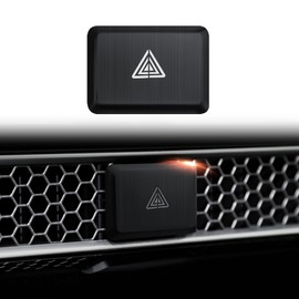 Polodunn for Honda Civic 2022-2025, for Accord/HRV/CRV 2023-2025, for Acura Integra 2023 2024 - Hazard Warning Light Push Button Cover, Emergency Flashers Trim Accessories (Black)