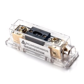 150A Inline ANL fuse holder fits for 0 2 4 Gauge wire including 2 pcs 150A ANL Fuse 1pc Hex key wrench