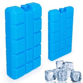 IHLOOTD Pack of 2 Ice Packs for Cool Bag Cooling Elements for Cool Box Cooling Pads Cool Pack (200 ml + 400 ml)
