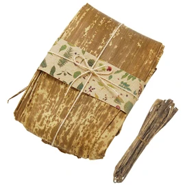 Yamako 88547 Naturalis Bento Wrap Bamboo Leather, Rice Ball Set, 10 Pieces, 4.7 - 5.5 x 20.9 inches (12 - 14 x 53 cm)