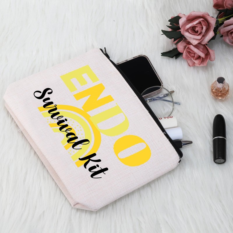 PYOUL Endometriosis Gift ENDO Survival Kit Makeup Bag Endometriosis Warrior