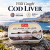 Ican Icelandic Wild Cod Liver in Own Oil, 4.06 oz