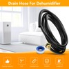 12ft Dehumidifier Drain Hose for Frigidaire, GE Drainage 3/4" FHT,