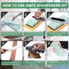 Knife Sharpening Stone Kit – 400/1000 3000/8000 Grit Wet Kitchen