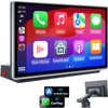JATAZA 7" Wireless CarPlay Android Auto Screen for Car -