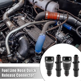 X AUTOHAUX 15.82mm to 14mm Straight Car Fuel Hose Quick Release Connector 2 Set