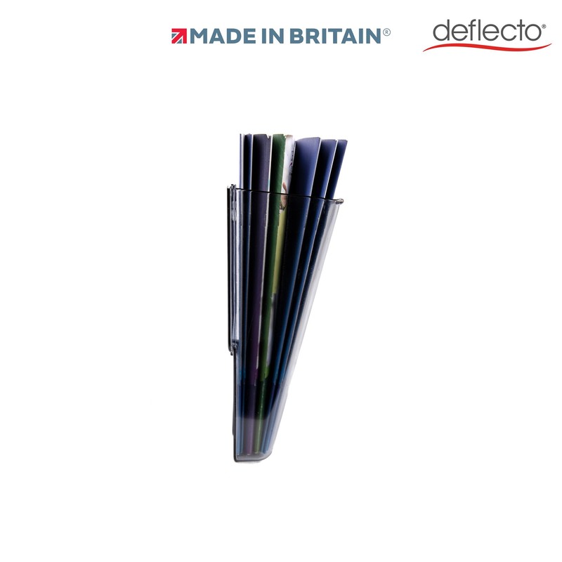Deflecto Smoke Portrait A4 Wall Mounted Document Holder - A4