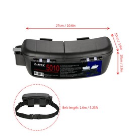 Funien Multifunctional Portable Fishing Bait Tackle Box Storage Box Waist Carrier Lure Reel Holder Container Utility Box Case Fishing Hooks Accessory Box Waist Belt Multi-Loader