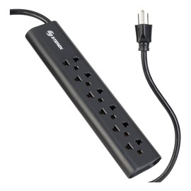 STEREN 905-210 Tira De 6 Multicontactos Americano/Europeo 70J, 1.7 m