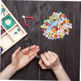 Gadpiparty 1000Pcs DIY Barrel Beads Acrylic Craft Supplies for Jewelry Making Transparent Mixed Beads for Necklaces Bracelets Keychains and Other Creative Projects