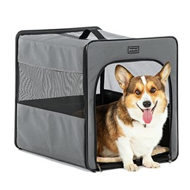 Petsfit Collapsible Medium Dog Travel Crate, Portable Soft Dog Kennel Indoor, Pop Up Puppy Cat Crate Escape Proof