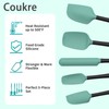 Coukre Silicone Spatula Set of 5,High Temperature Resistant, Food Grade