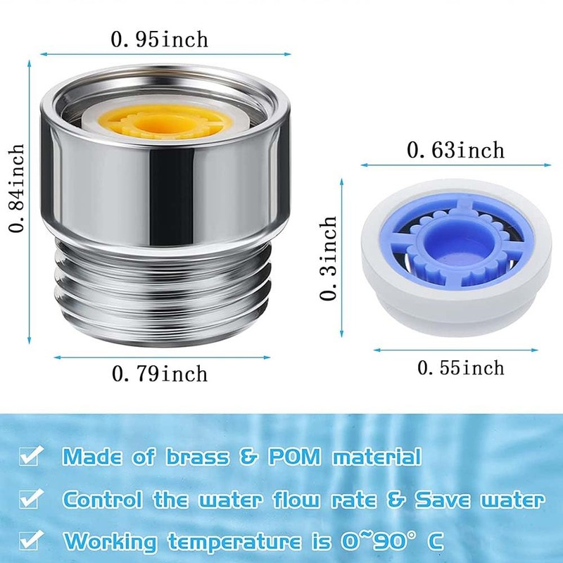 8 Pcs Shower Flow Restrictor Shower Head Flow Restrictor Shower