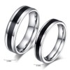 HIJONES Jewellery Mens Stainless Steel Couples Promise Ring Size S