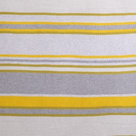 Cosatto Baby Blanket, Combed Cotton Knitted, New Baby Gift, Grey/Yellow, 90 x 70