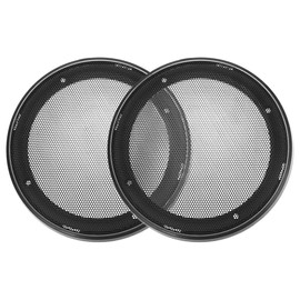 sourcing map Speaker Grille Cover 6 Inch 172 mm Mesh Decorative Circle Subwoofer Protection Black Pack of 2