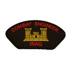 COMBAT ENGINEER IRAQ with CASTLE PATCH - Red and Gold