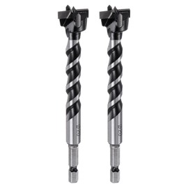 HARFINGTON 2 Pcs Forstner Drill Bit 20mm (25/32") Dia YG8/C1 Tungsten Carbide Twist Wood Forstner Bits Hole Saw Auger Opener Cutter for Woodworking Drilling