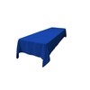 LA Linen Polyester Poplin Rectangular Tablecloth 60 by 144-Inch, Royal