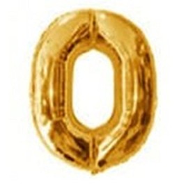 Muse Balloons Numbers Alphabet Aluminum 15.7 Inches (40 cm) Gold Silver Combination Mix & Match Art Decoration Birthday Celebration , golden