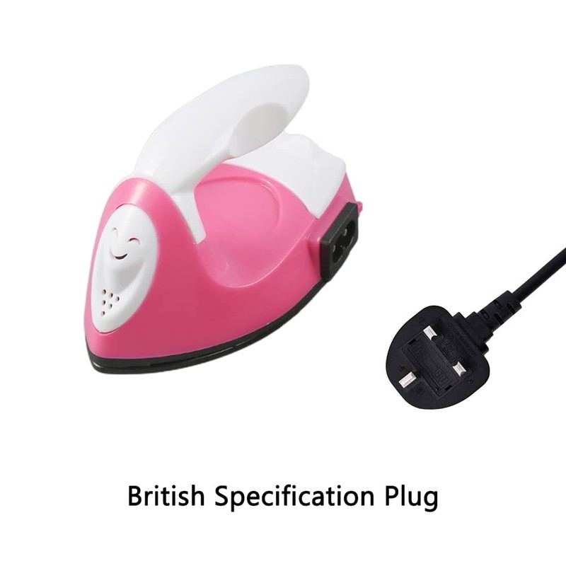 Mini Electric Iron for College Travel, Portable Ceramic Heating Quick
