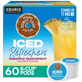 The Original Donut Shop Iced Refreshers, Pineapple Passionfruit Flavor, Keurig Single Serve K-Cup Pods, 60 Count (6 Packs of 10)