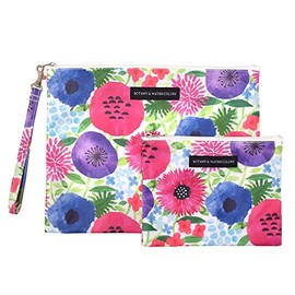 W1900500 Women's Mesh Flat Pouch Set, Petite Fleur, Stylish, Cute