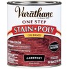 Varathane 225248H Oil-Based One Step Stain + Poly, Quart, Cabernet