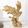 H&W Golden Eagle Statue, Flying Wild Bird Eagle Decorative Bronze