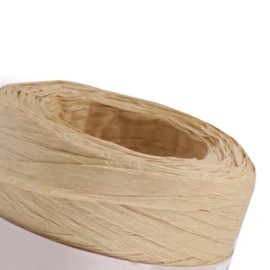 cyclingcolors 1 x Raffia Raffia Paper Cord 5-8 mm 100 m for Gift Wrapping Christmas Wedding Birthday Craft Projects Decorating Weaving Gardening Cream