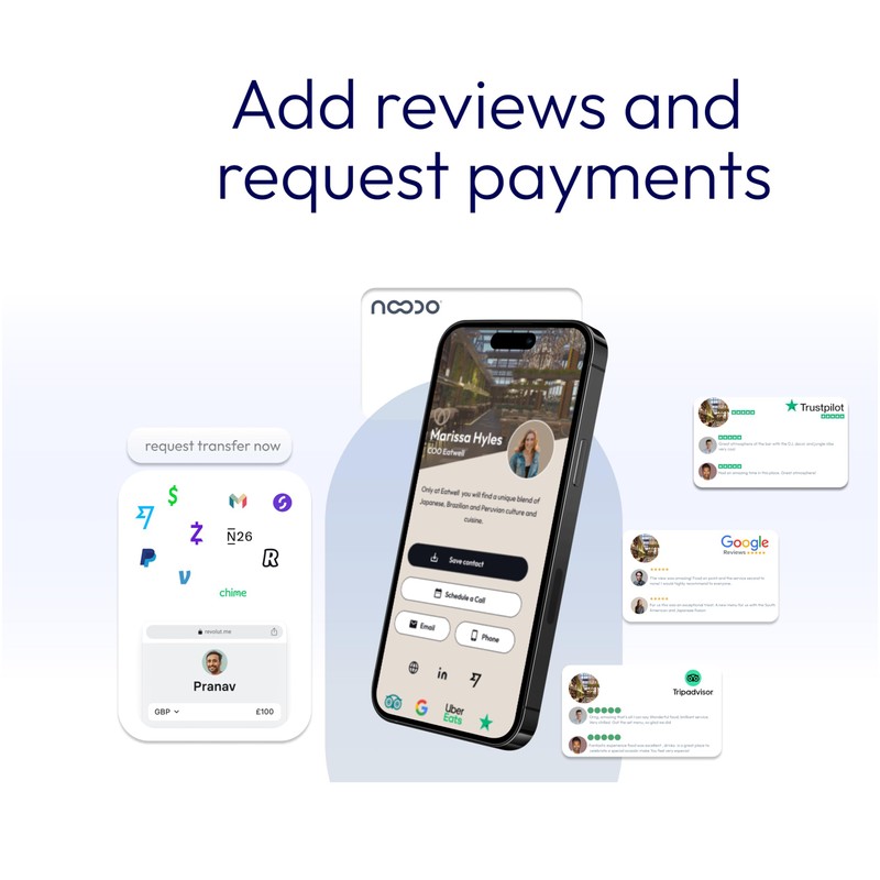 Noodo Contactless Digital Business Card - Digital Business Card with