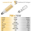 E11 LED Bulb Dimmable,JDE11 120V 75W Halogen Candelabra Bulbs Equivalent,T3