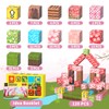 tinytrek Magnetic Blocks-120PCS Magnets Cubes, Cherry Blossom Magnetic Building Blocks